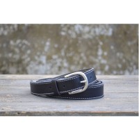 CEINTURE CUIR BLEU MARINE| L'élégante